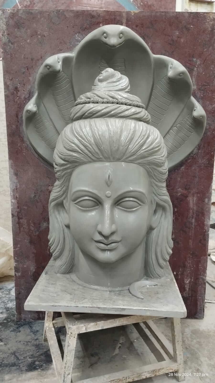 Radha Krishna plaster statue